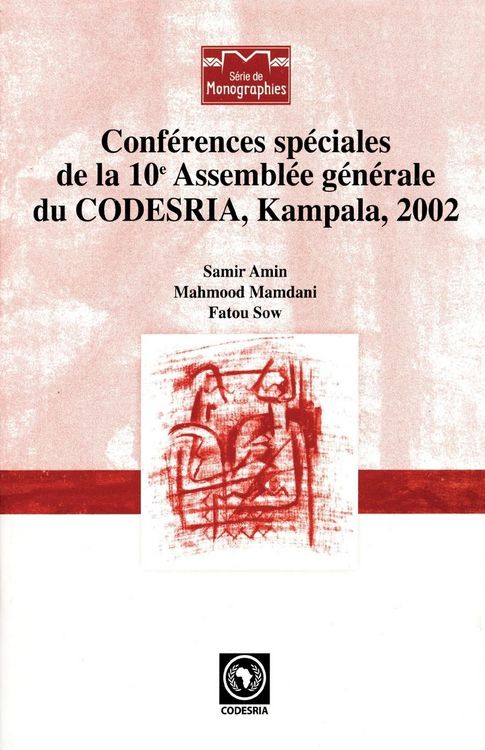 Produktbild: Conferences speciales de la 10e Assemblee generale du CODESRIA, Kampala, 2002