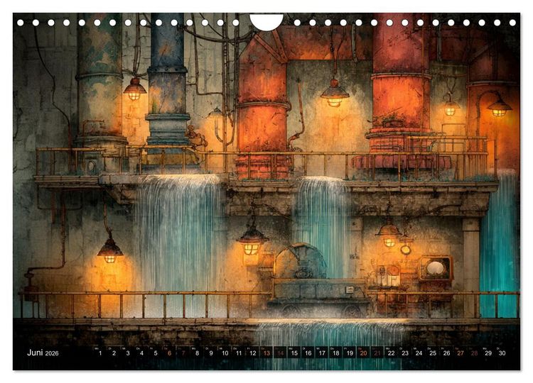 Produktbild: Die faszinierende Welt der industriellen &Auml;sthetik (Wandkalender 2026 DIN A4 quer), CALVENDO Monatskalender