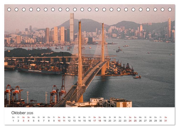 Produktbild: Br&uuml;cken - Die sch&ouml;nsten Br&uuml;cken der Welt. (Tischkalender 2026 DIN A5 quer), CALVENDO Monatskalender