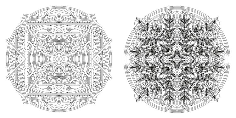 Produktbild: Blumen-Mandalas (Ausmalbuch zur kreativen Stressbew&auml;ltigung)