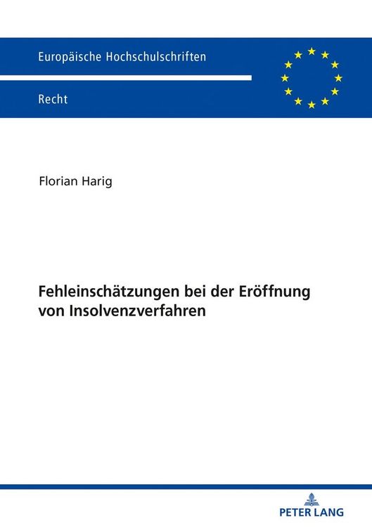 Produktbild: Fehleinsch&auml;tzungen bei der Er&ouml;ffnung von Insolvenzverfahren