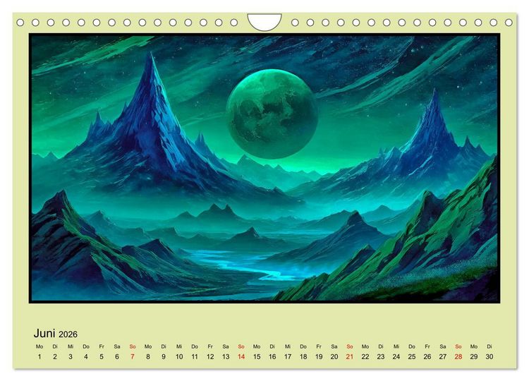 Produktbild: Der Zauber fremder Welten (Wandkalender 2026 DIN A4 quer), CALVENDO Monatskalender