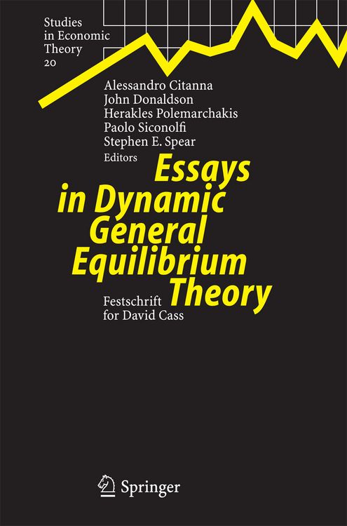 Produktbild: Essays in Dynamic General Equilibrium Theory