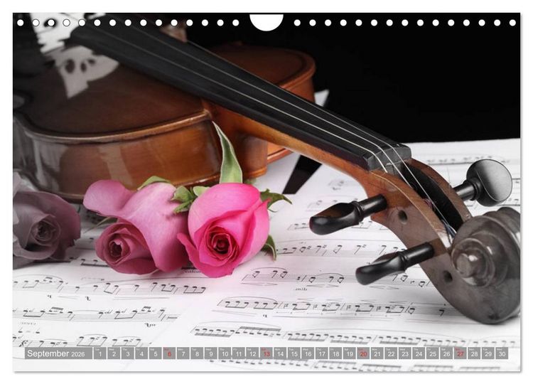 Produktbild: Music Magic of musical instruments (Wall Calendar 2026 DIN A4 landscape), CALVENDO 12 Month Wall Calendar