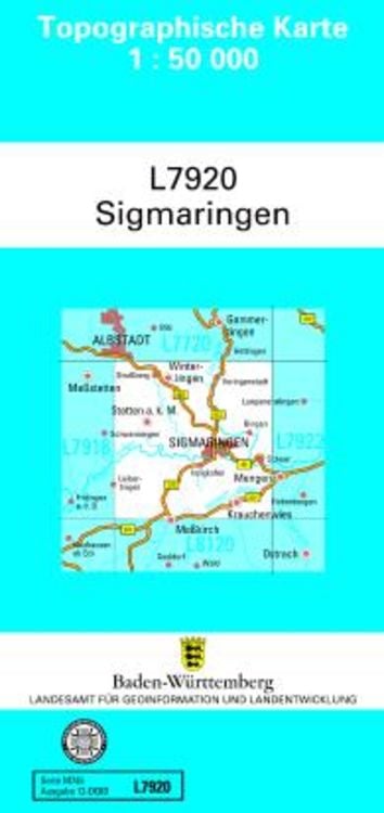 Produktbild: Sigmaringen 1 : 50 000