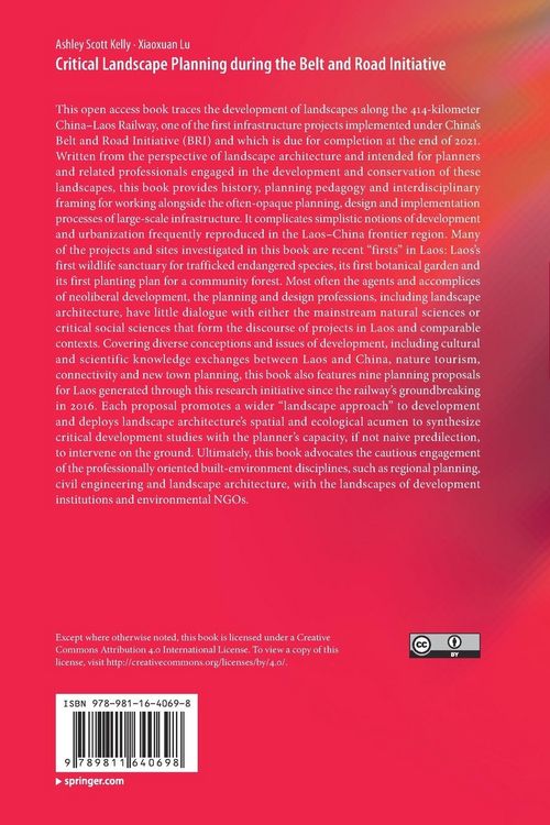 Produktbild: Critical Landscape Planning during the Belt and Road Initiative
