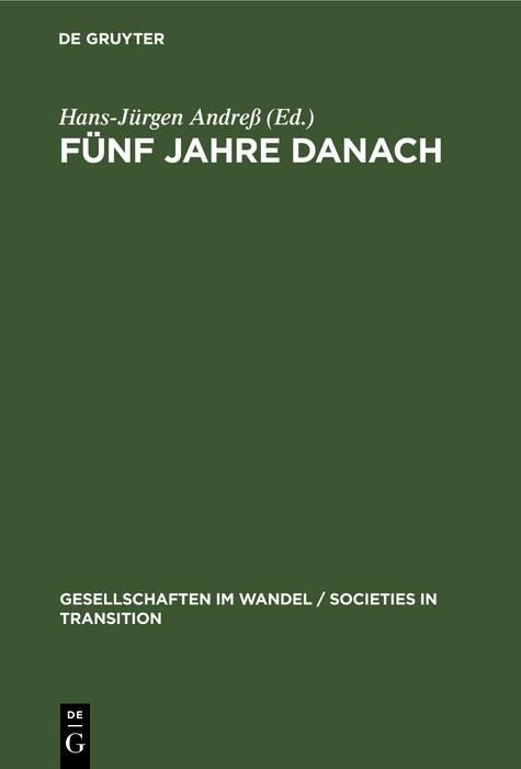 Produktbild: F&uuml;nf Jahre danach