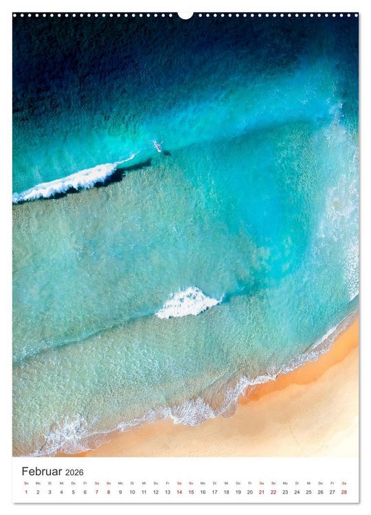 Produktbild: Surfen - Auf der perfekten Welle. (Wandkalender 2026 DIN A2 hoch), CALVENDO Monatskalender