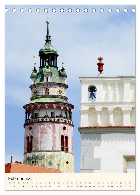 Produktbild: Krumau in Tschechien - Wundersch&ouml;nes Cesky Krumlov (Tischkalender 2026 DIN A5 hoch), CALVENDO Monatskalender
