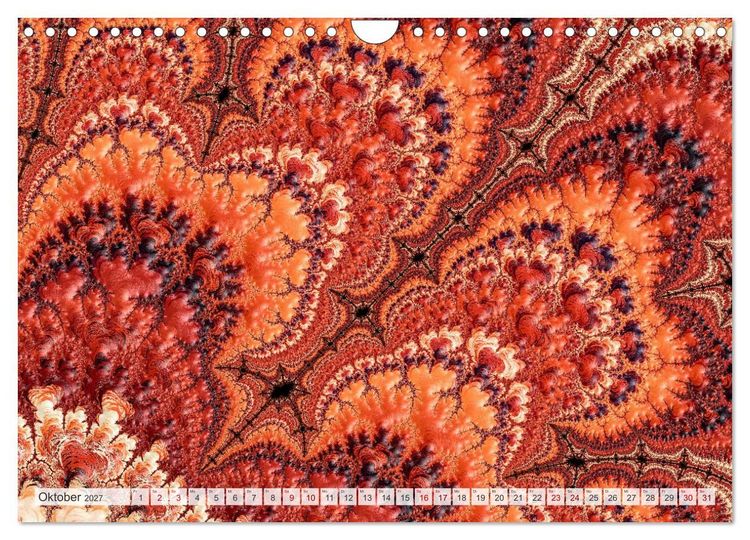 Produktbild: Fraktale Visionen (Wandkalender 2027 DIN A4 quer), CALVENDO Monatskalender