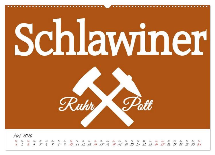 Produktbild: Ruhrpott Vokabeln (hochwertiger Premium Wandkalender 2026 DIN A2 quer), Kunstdruck in Hochglanz