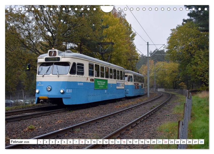 Produktbild: Die G&ouml;teborger Stra&szlig;enbahn (Wandkalender 2026 DIN A4 quer), CALVENDO Monatskalender