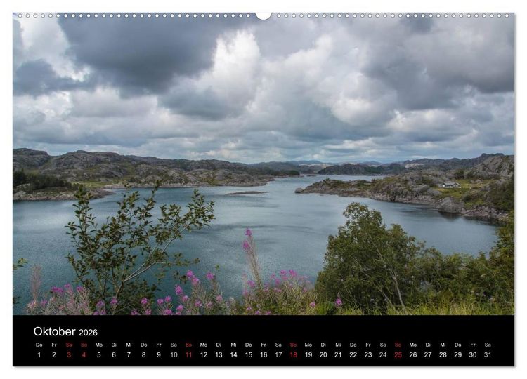 Produktbild: Norwegen - Der S&uuml;den (hochwertiger Premium Wandkalender 2026 DIN A2 quer), Kunstdruck in Hochglanz