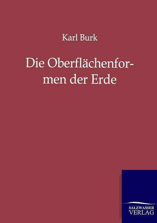 Produktbild: Die Oberfl&auml;chenformen der Erde