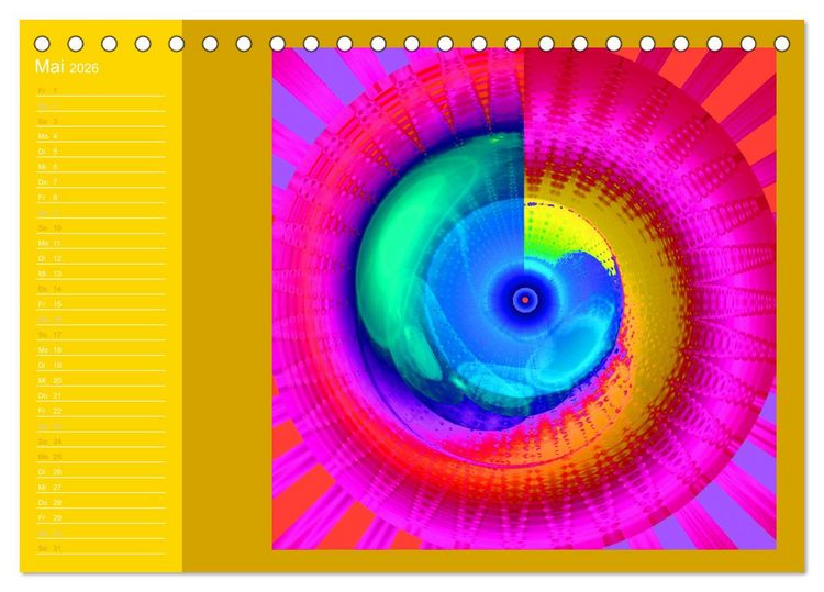 Produktbild: Energie-Spiralen 2026 (Tischkalender 2026 DIN A5 quer), CALVENDO Monatskalender