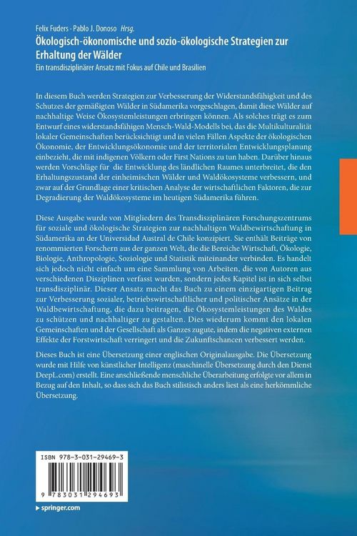 Produktbild: &Ouml;kologisch-&ouml;konomische und sozio-&ouml;kologische Strategien zur Erhaltung der W&auml;lder