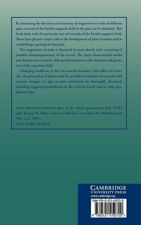 Produktbild: Reversals of the Earth's Magnetic Field