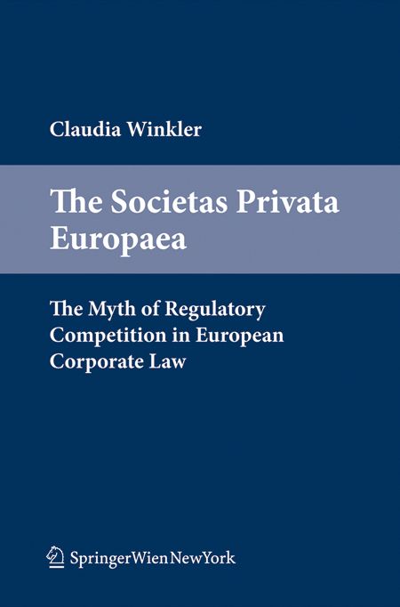 Produktbild: The Societas Privata Europaea