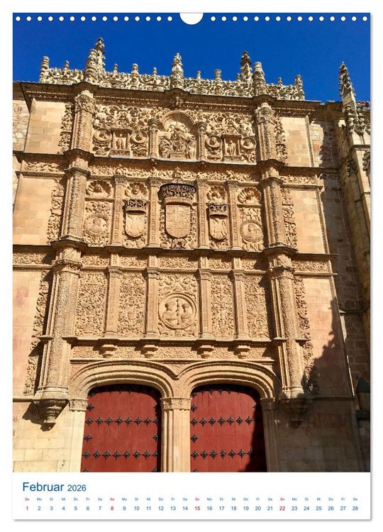 Produktbild: Salamanca. Die goldene Stadt am Tormes (Wandkalender 2026 DIN A3 hoch), CALVENDO Monatskalender