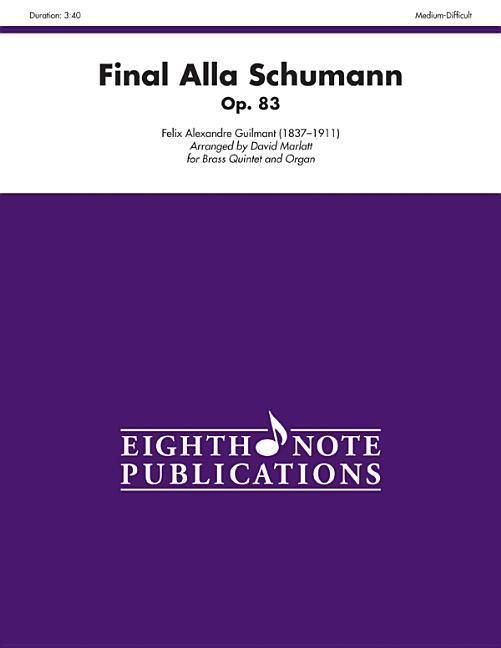 Produktbild: Guilmant, F: Final Alla Schumann, Op. 83