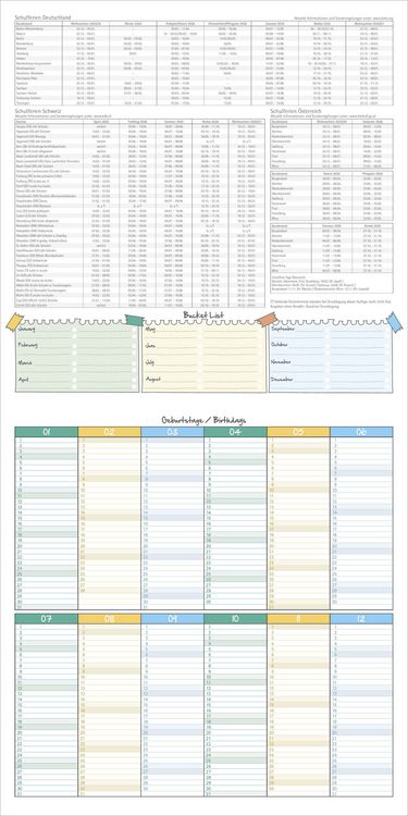 Alpha Edition Alpen 2026 Broschürenkalender – 30x30 Cm, Wandkalender Mit Monatsübersicht & Ferienterminen DE/AT/CH