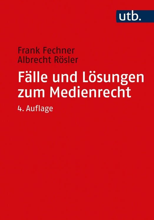 Produktbild: F&auml;lle und L&ouml;sungen zum Medienrecht