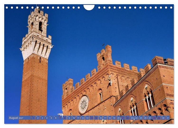 Produktbild: Siena - Stadt des legend&auml;ren Palio (Wandkalender 2027 DIN A4 quer), CALVENDO Monatskalender