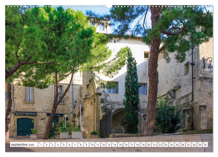 Produktbild: Montpellier - Escapades en ville et aux alentours (Calendrier mural 2026 DIN A2 vertical), CALVENDO calendrier mensuel