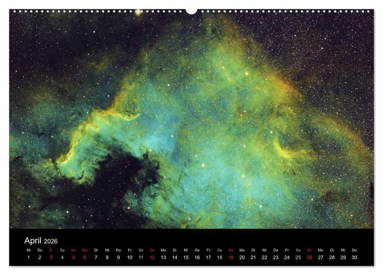 Produktbild: Atemberaubender Weltraum (Wandkalender 2026 DIN A2 quer), CALVENDO Monatskalender
