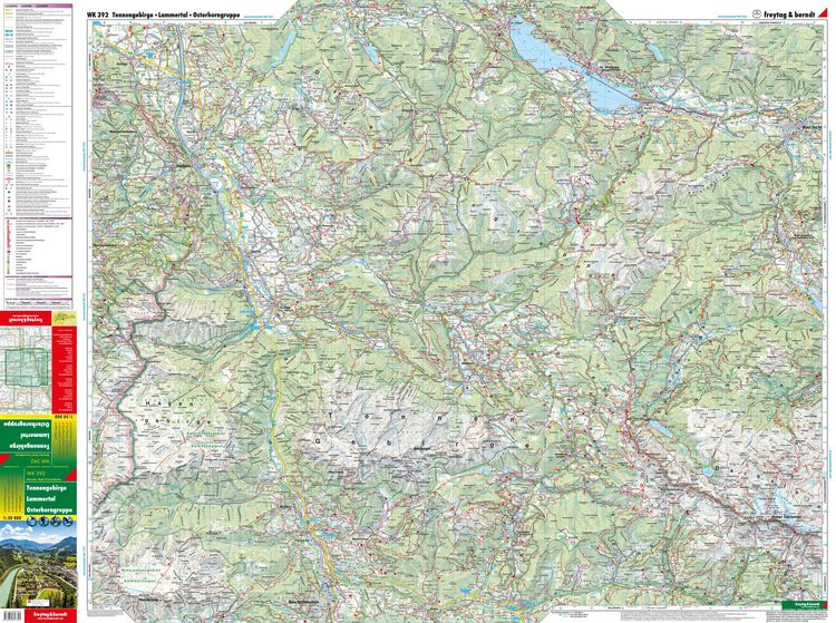 Produktbild: freytag & berndt Wanderkarte Tennengebirge - Lammertal - Osterhorngruppe 1:50.000