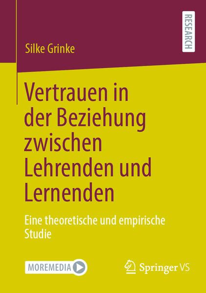 Produktbild: Vertrauen in der Beziehung zwischen Lehrenden und Lernenden