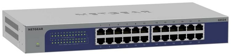 Produktbild: NETGEAR GS524-300EUS GS524-300EUS Ethernet Switch 24 Port 1 GBit/s