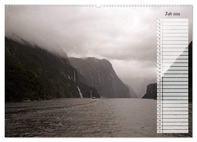 Produktbild: Kia ora, Aotearoa - Wunderbares Neuseeland (hochwertiger Premium Wandkalender 2026 DIN A2 quer), Kunstdruck in Hochglanz
