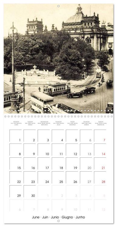 Produktbild: Bons baisers de Berlin : Cartes postales historiques de la ville (Calendrier mural carr&eacute; 2026 30x30 cm) Calendrier double avec une page pour vos prises de notes
