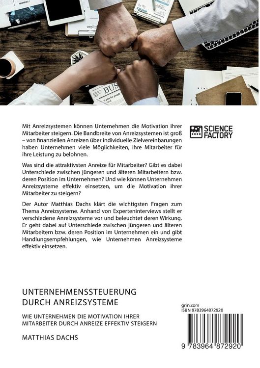 Produktbild: Unternehmenssteuerung durch Anreizsysteme. Wie Unternehmen die Motivation ihrer Mitarbeiter durch Anreize effektiv steigern