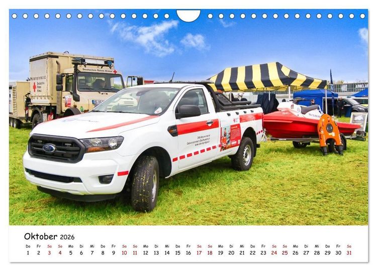 Produktbild: Blaulichttag, unsere Retter! (Wandkalender 2026 DIN A4 quer), CALVENDO Monatskalender