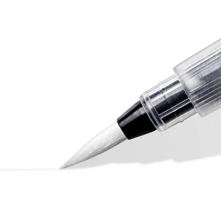 Produktbild: STAEDTLER Wasserpinsel rund fein, rund medium, rund gro&szlig;, Keilspitze, 4er Set