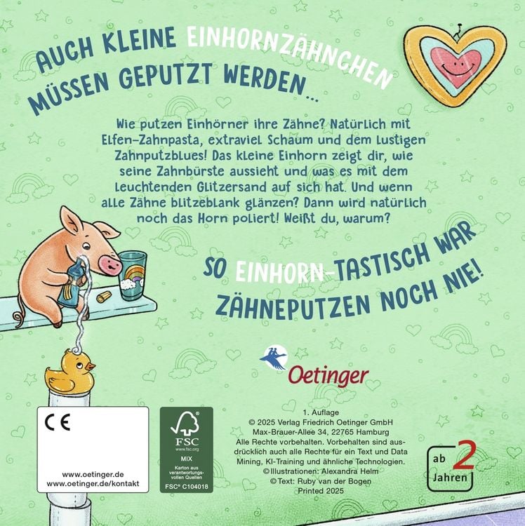 Produktbild: Wei&szlig;t du, wie Einh&ouml;rner ihre Z&auml;hne putzen?