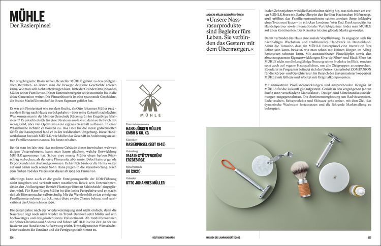 Produktbild: Deutsche Standards &ndash; Marken des Jahrhunderts 2022