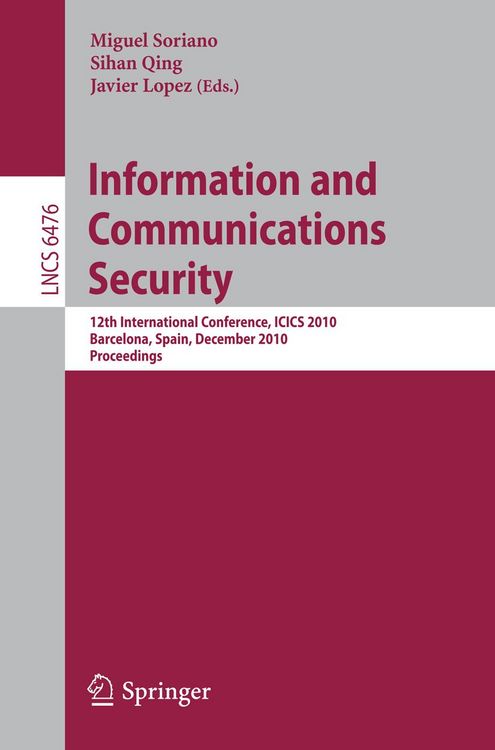 Produktbild: Information and Communications Security