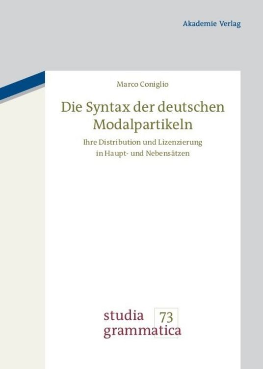Produktbild: Die Syntax der deutschen Modalpartikeln
