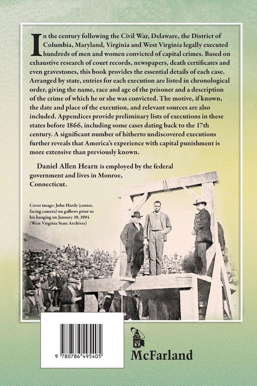 Produktbild: Legal Executions in Delaware, the District of Columbia, Maryland, Virginia and West Virginia