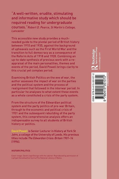 Produktbild: British Politics, 1910-1935