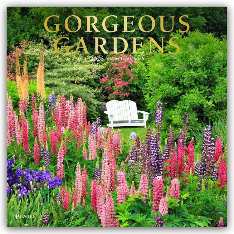 Produktbild: Gorgeous Gardens – Wunderschöne Gärten 2026 – 16-Monatskalender