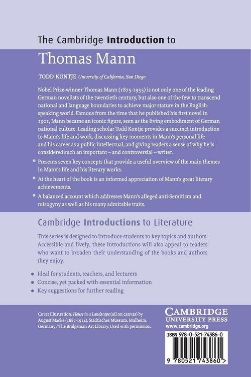 Produktbild: The Cambridge Introduction to Thomas Mann