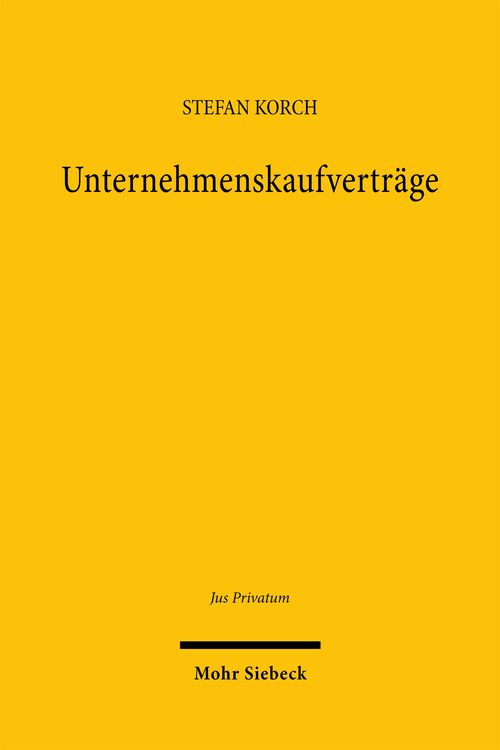 Produktbild: Unternehmenskaufvertr&auml;ge