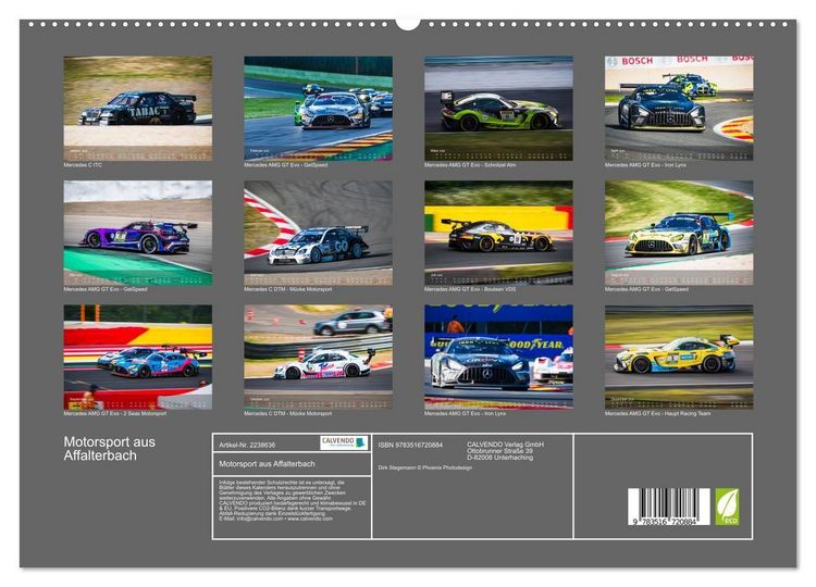Produktbild: Motorsport aus Affalterbach (hochwertiger Premium Wandkalender 2026 DIN A2 quer), Kunstdruck in Hochglanz