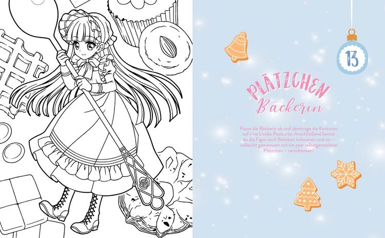 Produktbild: Mein Manga-Adventskalender-Buch: Magic Manga Christmas