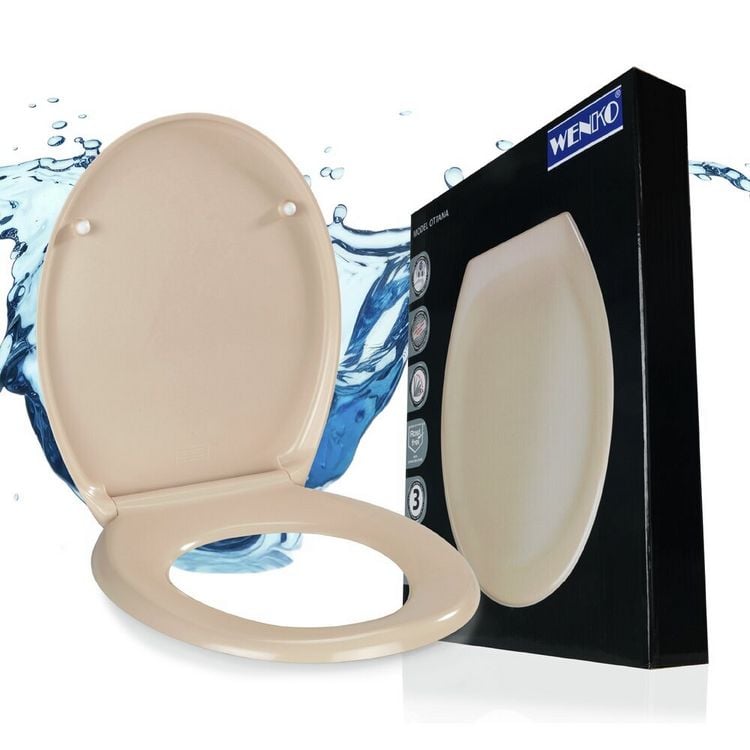 WC Sitz Mod. Ottana Beige, Toilettendeckel mit Absenkautomatik kaufen
