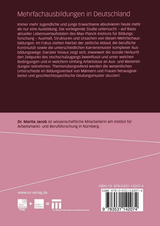 Produktbild: Mehrfachausbildungen in Deutschland